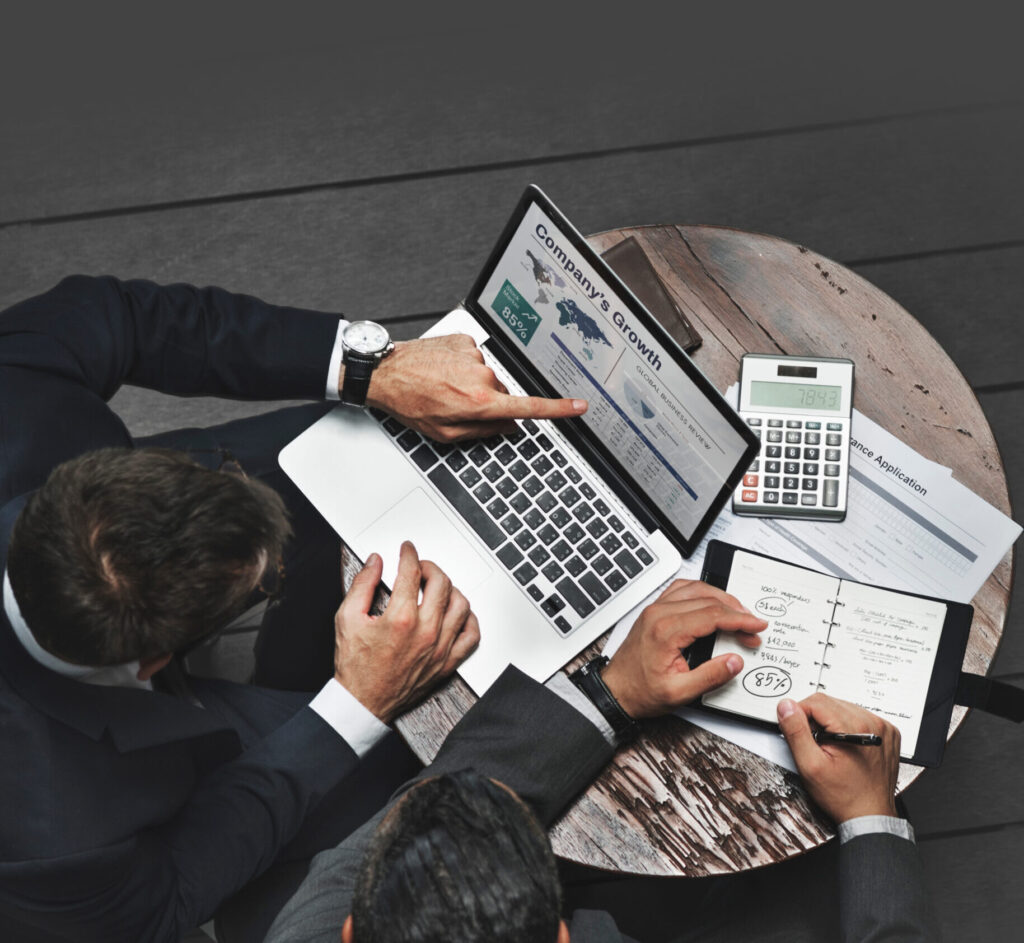 businessmen working on strategic planning